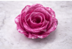 16 oz Glass Cup – Blush Rose