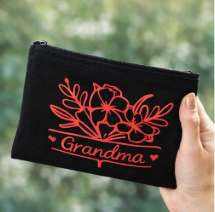 Grandma Floral Zipper Pouch | The Grandmother Petal