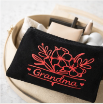 Grandma Floral Zipper Pouch | The Grandmother Petal