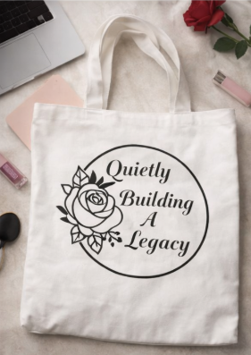 Quietly Building A Legacy – Canvas Tote